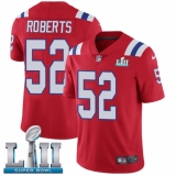 Youth Nike New England Patriots #52 Elandon Roberts Red Alternate Vapor Untouchable Limited Player Super Bowl LII NFL Jersey