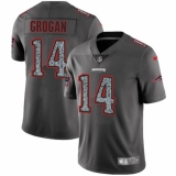 Youth Nike New England Patriots #14 Steve Grogan Gray Static Untouchable Limited NFL Jersey