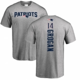 NFL Nike New England Patriots #14 Steve Grogan Ash Backer T-Shirt