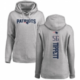 NFL Women's Nike New England Patriots #56 Andre Tippett Ash Backer Pullover Hoodie