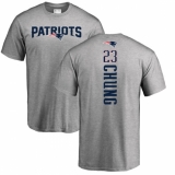 NFL Nike New England Patriots #23 Patrick Chung Ash Backer T-Shirt