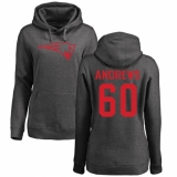 NFL Women's Nike New England Patriots #60 David Andrews Ash One Color Pullover Hoodie