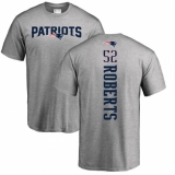 NFL Nike New England Patriots #52 Elandon Roberts Ash Backer T-Shirt