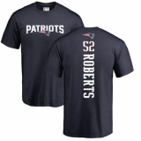 NFL Nike New England Patriots #52 Elandon Roberts Navy Blue Backer T-Shirt