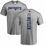 NFL Nike New England Patriots #21 Malcolm Butler Ash Backer T-Shirt