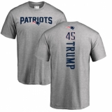 NFL Nike New England Patriots #45 Donald Trump Ash Backer T-Shirt