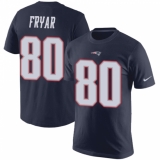 Nike New England Patriots #80 Irving Fryar Navy Blue Rush Pride Name & Number T-Shirt