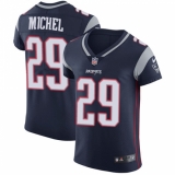 Men's Nike New England Patriots #29 Sony Michel Navy Blue Team Color Vapor Untouchable Elite Player NFL Jersey