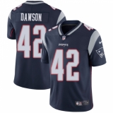 Youth Nike New England Patriots #42 Duke Dawson Navy Blue Team Color Vapor Untouchable Limited Player NFL Jersey