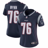 Women's Nike New England Patriots #76 Isaiah Wynn Navy Blue Team Color Vapor Untouchable Limited Player NFL Jersey