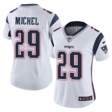Women's Nike New England Patriots #29 Sony Michel White Vapor Untouchable Limited Player NFL Jersey