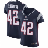 Men's Nike New England Patriots #42 Duke Dawson Navy Blue Team Color Vapor Untouchable Elite Player NFL Jersey