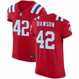 Men's Nike New England Patriots #42 Duke Dawson Red Alternate Vapor Untouchable Elite Player NFL Jersey