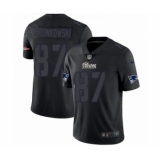 Men's Nike New England Patriots #87 Rob Gronkowski Limited Black Rush Impact NFL Jersey