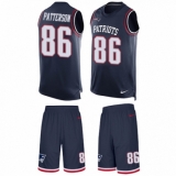 Men's Nike New England Patriots #86 Cordarrelle Patterson Limited Olive/Gold 2017 Salute to Service NFL Jersey