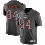 Men's Nike New England Patriots #94 Adrian Clayborn Gray Static Vapor Untouchable Limited NFL Jersey