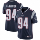 Youth Nike New England Patriots #94 Adrian Clayborn Navy Blue Team Color Vapor Untouchable Limited Player NFL Jersey