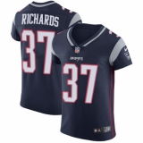 Men's Nike New England Patriots #37 Jordan Richards Navy Blue Team Color Vapor Untouchable Elite Player NFL Jersey