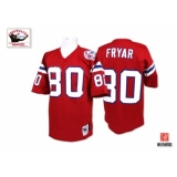 Mitchell and Ness New England Patriots #80 Irving Fryar Red Authentic Throwback NFL Jersey