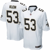 Men's Nike New Orleans Saints #53 A.J. Klein Game White NFL Jersey