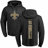 NFL Nike New Orleans Saints #91 Trey Hendrickson Black Backer Pullover Hoodie