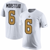 Nike New Orleans Saints #6 Thomas Morstead White Rush Pride Name & Number T-Shirt