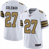 Men's Nike New Orleans Saints #27 Kurt Coleman Limited White Rush Vapor Untouchable NFL Jersey