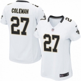 Women's Nike New Orleans Saints #27 Kurt Coleman Game White NFL Jersey