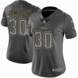 Women's Nike New Orleans Saints #30 Natrell Jamerson Gray Static Vapor Untouchable Limited NFL Jersey