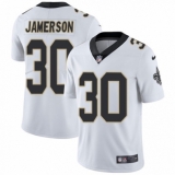 Men's Nike New Orleans Saints #30 Natrell Jamerson White Vapor Untouchable Limited Player NFL Jersey