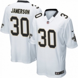 Men's Nike New Orleans Saints #30 Natrell Jamerson Game White NFL Jersey