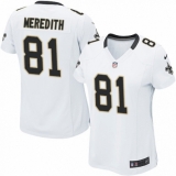 Women's Nike New Orleans Saints #81 Cameron Meredith Game White NFL Jersey