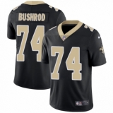 Women's Nike New Orleans Saints #74 Jermon Bushrod Black Team Color Vapor Untouchable Limited Player NFL Jersey