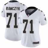 Women's Nike New Orleans Saints #71 Ryan Ramczyk Elite White NFL Jersey