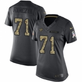 Women's Nike New Orleans Saints #71 Ryan Ramczyk Limited Black 2016 Salute to Service NFL Jersey