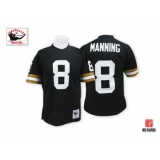 Mitchell And Ness New Orleans Saints #8 Archie Manning Black Authentic Throwback NFL Jersey
