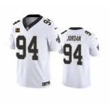 Men's Nike New Orleans Saints #94 Cameron Jordan White 2023 F.U.S.E. 4-Star C Vapor Untouchable Limited Football Stitched Jersey