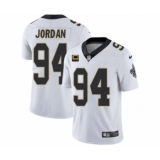 Men's New Orleans Saints 2022 #94 Cameron Jordan White With 4-star C Patch Vapor Untouchable Limited Stitched NFL Jersey
