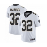 Men's New Orleans Saints #32 Tyrann Mathieu White Vapor Limited Stitched Jersey