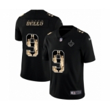 Men's New Orleans Saints #9 Drew Brees statue of liberty black jersey