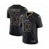 Men's New Orleans Saints #13 Michael Thomas Limited Lights Out Black Rush Football Jersey