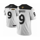 Women's New Orleans Saints #9 Drew Brees Limited White City Edition Football Jersey