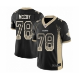 Youth New Orleans Saints #78 Erik McCoy Limited Black Rush Drift Fashion Football Jersey