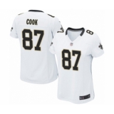 Women's New Orleans Saints #87 Jared Cook Game White Football Jersey
