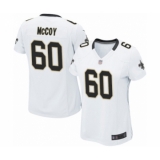 Women's New Orleans Saints #60 Erik McCoy Game White Football Jersey