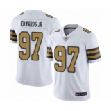 Youth New Orleans Saints #97 Mario Edwards Jr Limited White Rush Vapor Untouchable Football Jersey