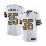 Youth New Orleans Saints #35 Marcus Sherels Limited White Rush Vapor Untouchable Football Jersey