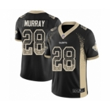 Youth New Orleans Saints #28 Latavius Murray Limited Black Rush Drift Fashion Football Jersey