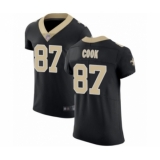 Men's New Orleans Saints #87 Jared Cook Black Team Color Vapor Untouchable Elite Player Football Jersey