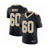Men's New Orleans Saints #60 Erik McCoy Limited Black Therma Long Sleeve Football Jersey